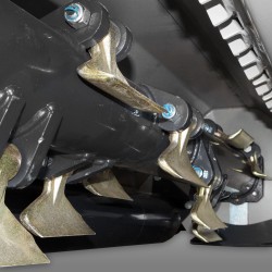 Gyrobroyeur, Faucheuse à fléaux avec déplacement latéral hydraulique   AG-180 Jansen