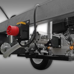 Fendeuse de bûches HS-22A62K essence+moteur électrique, 22 t, 62 cm Jansen
