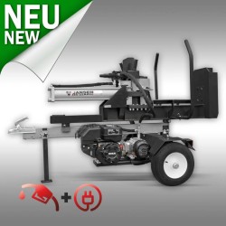 Fendeuse de bûches HS-22A62K essence+moteur électrique, 22 t, 62 cm Jansen