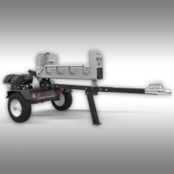 Fendeuse de bûches HS-20DS63K essence+moteur électrique, 20 t, 60 cm, double fente Jansen