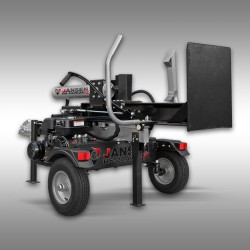 Fendeuse de bûches HS-22A62K-V2, essence+électrique 380V , 22 t, verticale Jansen