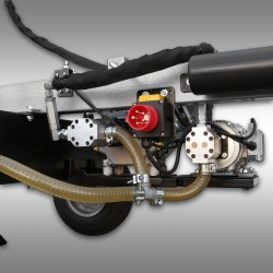 Fendeuse de bûches HS-22A62K-V2, essence+électrique 380V , 22 t, verticale Jansen