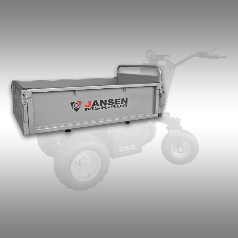 Plateau plat, benne plate pour dumper électrique MSK-500 Jansen Plateau plat, benne plate pour dumper électrique MSK-500 Jansen