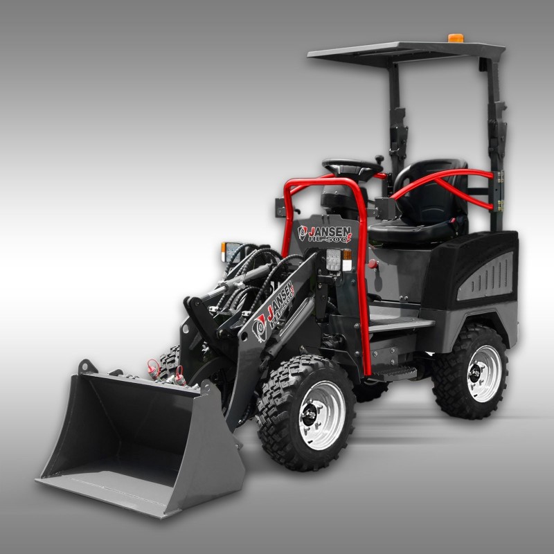 Valet de ferme électrique, chargeur HL-500E, sur roues, Jansen