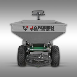 Sableuse, scarificateur de gazon, épandeur d'engrais, topdresser, TD-325 Jansen