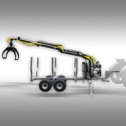 Grue sur remorque porte grumes 3000KG, HRW-30 Jansen