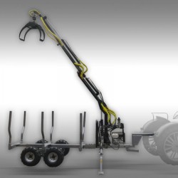 Grue sur remorque porte grumes 3000KG, HRW-30 Jansen