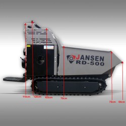 Dumper - Brouette benne hydraulique sur chenille RD300 Jansen