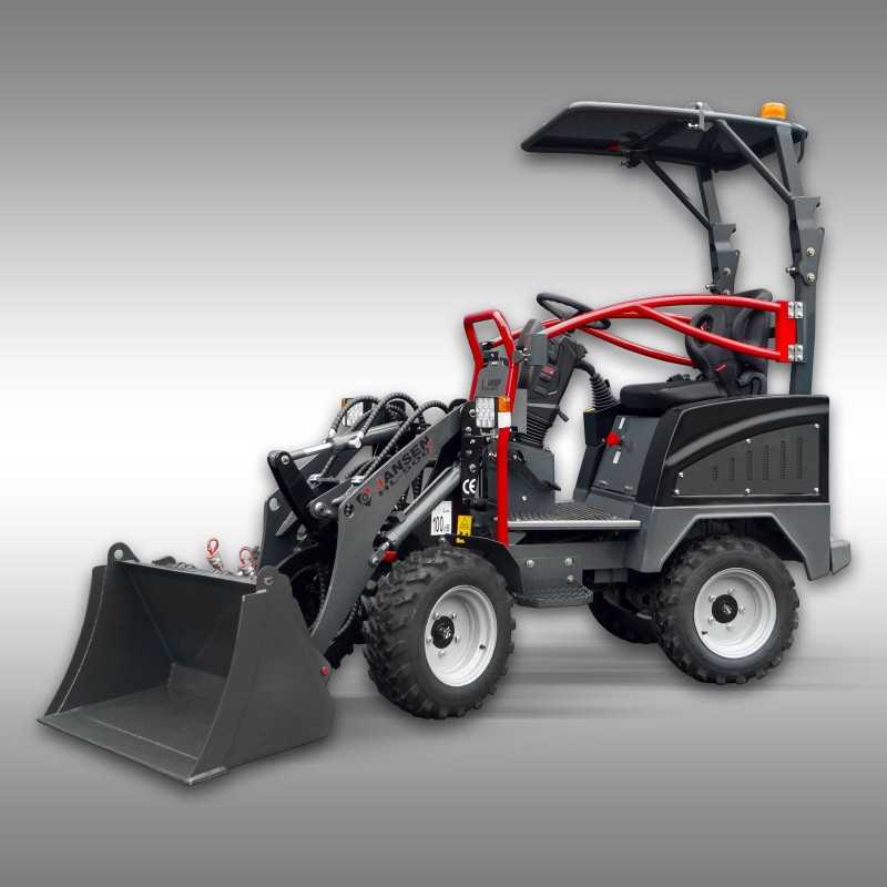 Valet de ferme électrique, chargeur HL-500E, sur roues, Jansen Valet de ferme électrique, chargeur HL-500E, sur roues, Jansen