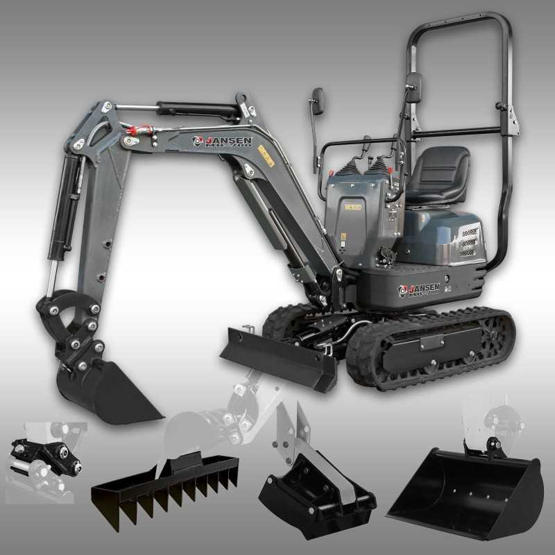 Mini-pelle Jansen MB-700 8,5ch | Compacte & Puissante pour Terrassement