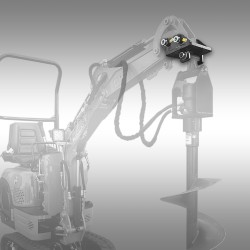 Adaptateur hydraulique pour foreuse Jansen HBG-1500, compatible avec la mini pelle MB-700